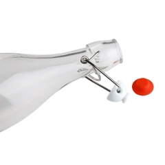 Chai thủy tinh vuông nắp cài 500ml - SAPATA