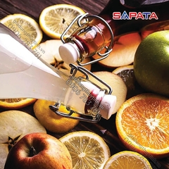 Chai thủy tinh vuông nắp cài 1000ml - SAPATA