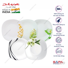 Đĩa thủy tinh vuông lớn Diva Laopala 278