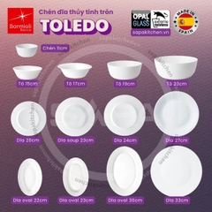 Chén cơm thủy tinh sâu Toledo 12 cm