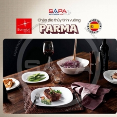 Đĩa thủy tinh vuông nhỏ Parma 20 cm