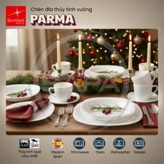 Đĩa thủy tinh vuông lớn Parma 27 cm