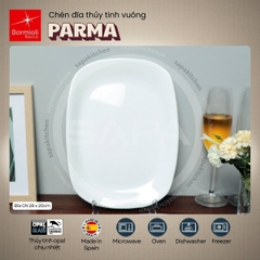 Đĩa thủy tinh chữ nhật trung Parma 20 x 28 cm