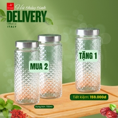 [Combo 2 TẶNG 1] Hũ thủy tinh nắp vặn Delivery 700ml