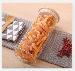 Hũ thủy tinh tròn nắp tre hít kín hơi 2L - SAPATA