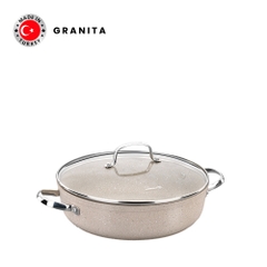 Nồi chống dính bếp từ thấp Korkmaz Granita 3.5 lít - Ø26x7cm - A1263