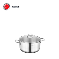 Nồi nấu bếp từ inox cao cấp Korkmaz Perla 1 lít - Ø14x7cm - A1652