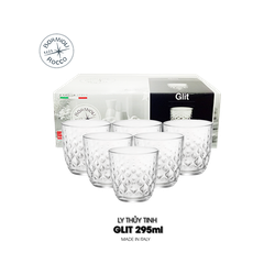 Combo 6 ly thủy tinh Glit 29.5cl