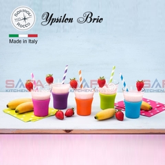Ly thủy tinh chịu nhiệt Ypsilon Brio cappuccino 22cl màu cam