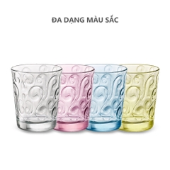 Combo 6 ly thủy tinh Naos 29.5cl màu hồng