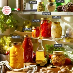 Hũ thủy tinh nắp vặn Quattro 1000ml