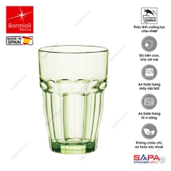 Ly thủy tinh chịu nhiệt Rock bar 37 cl xanh bạc hà