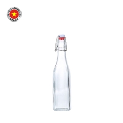 Chai thủy tinh vuông nắp cài 500ml - SAPATA