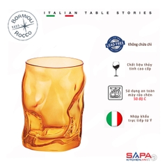 Ly thủy tinh Sorgente 30cl màu cam nhạt
