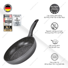 Bộ 2 chảo chống dính phủ đá thiên nhiên Stoneline Premium (20cm, 28cm)