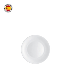 Đĩa thủy tinh tròn nhỏ White moon 20 cm