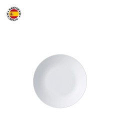 Đĩa soup thủy tinh tròn White moon 22 cm