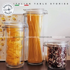 Hũ thủy tinh nắp cài kín hơi thân cao Fido 1000ml