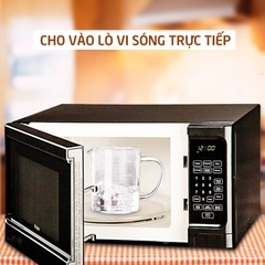 Ca lường, ly đong thủy tinh có quai 500ml nắp tre - SAPATA
