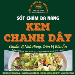 SỐT KEM CHANH DÂY (SALAD - STEAK - GÀ RÁN)