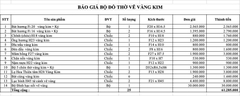 Bộ Đồ Thờ Hoa Sen + Đỉnh Hạc Ban Thờ 1,75m Gốm Vẽ Vàng
