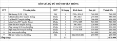 Bộ Đồ Thờ Cho Ban Thờ Từ 1,07m Đến 1,27m Gốm Chu Đậu Truyền Thống