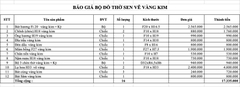 SET 2 Bộ Đồ Thờ Ban 1,57m-1,75m Họa Tiết Hoa Sen Gốm Chu Đậu Vẽ Vàng Kim