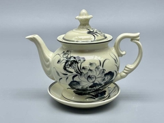Bộ Ấm Trà Hoa Sen Gốm Chu Đậu Truyền Thống