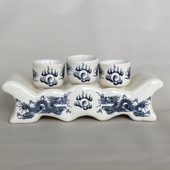 Bộ 3 Chén Thờ Gốm Chu Đậu Truyền Thống RG-0007661