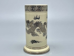 Ống Hương Gốm Chu Đậu Vẽ Vàng Kim RG-0007601