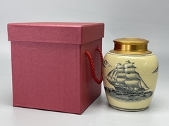 SET Hộp Đựng Trà Gốm Chu Đậu