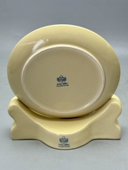 Đĩa In Cảnh Tháp Rùa Hồ Gươm Đường Kính 23cm Gốm Chu Đậu Vẽ Vàng