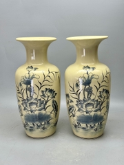Lục Bình Hoa Sen Cao 45cm Gốm Chu Đậu Truyền Thống