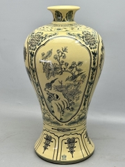 Mai Bình Tứ Cảnh Cao 60cm Gốm Chu Đậu Truyền Thống