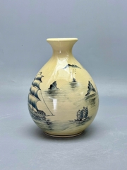 Bình Bảo Ngọc Thuận Buồm Xuôi Gió Cao 25cm Gốm Truyền Thống