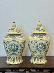 Choé Hoa Phù Dung Cao 52cm Gốm Truyền Thống