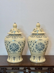 Choé Hoa Phù Dung Cao 52cm Gốm Truyền Thống