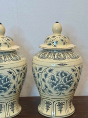 Choé Hoa Phù Dung Cao 52cm Gốm Truyền Thống