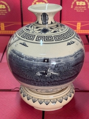Bình Hút Lộc Nhị Cảnh Cao 29.5cm Gốm Truyền Thống