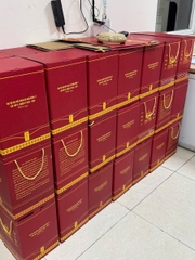 Bình Hút Lộc Tứ Cảnh Chữ Phúc Cao 29,5cm Gốm Vẽ Vàng