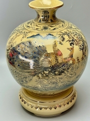 Bình Hút Lộc Cao 42cm Thuận Buồm Xuôi Gió - Công Thành Danh Toại Màu Coban Vẽ Vàng