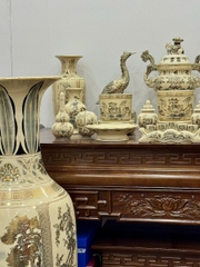 Bộ Đồ Thờ Bát Hương Sen + Đỉnh Hạc + Đôi Lục Bình Ban Thờ 1,75m đến 1,97m