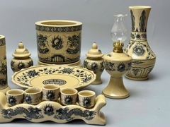 Bộ Đồ Thờ Cho Ban Thờ 1,27m Gốm Chu Đậu Truyền Thống