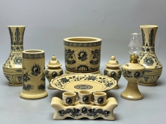 Bộ Đồ Thờ Hoạ Tiết Rồng Cho Ban Thờ 1,27m Đến 1,53m Gốm Chu Đậu Truyền Thống