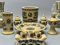 Bộ Đồ Thờ Hoạ Tiết Rồng Cho Ban Thờ 1,27m Đến 1,53m Gốm Chu Đậu Truyền Thống