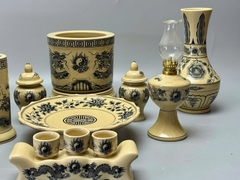 Bộ Đồ Thờ Hoạ Tiết Rồng Cho Ban Thờ 1,27m Đến 1,53m Gốm Chu Đậu Truyền Thống