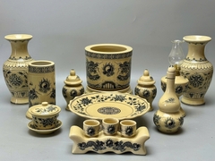 Bộ Đồ Thờ Cho Ban Thờ Từ 1,07m Đến 1,27m Gốm Chu Đậu Truyền Thống