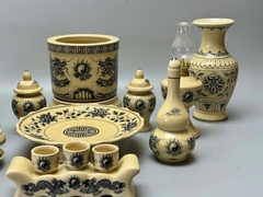 Bộ Đồ Thờ Cho Ban Thờ Từ 1,07m Đến 1,27m Gốm Chu Đậu Truyền Thống