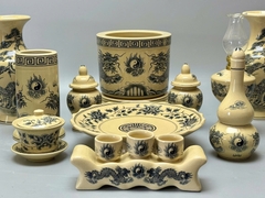 SET Đồ Thờ Cho Ban Thờ Mini Từ 1,07m đến 1,27m Gốm Chu Đậu Truyền Thống