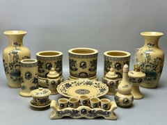 Bộ Đồ Thờ Cho Ban Thờ 1,75m Gốm Chu Đậu Truyền Thống